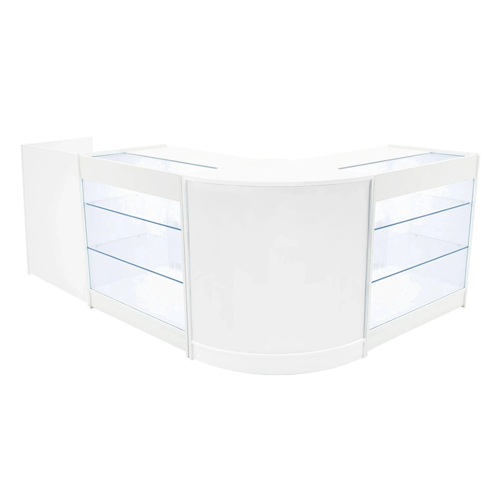 Set Banconi LED Bianco Aries K900 CM60 TB60 Vetrina Negozio con Serratura