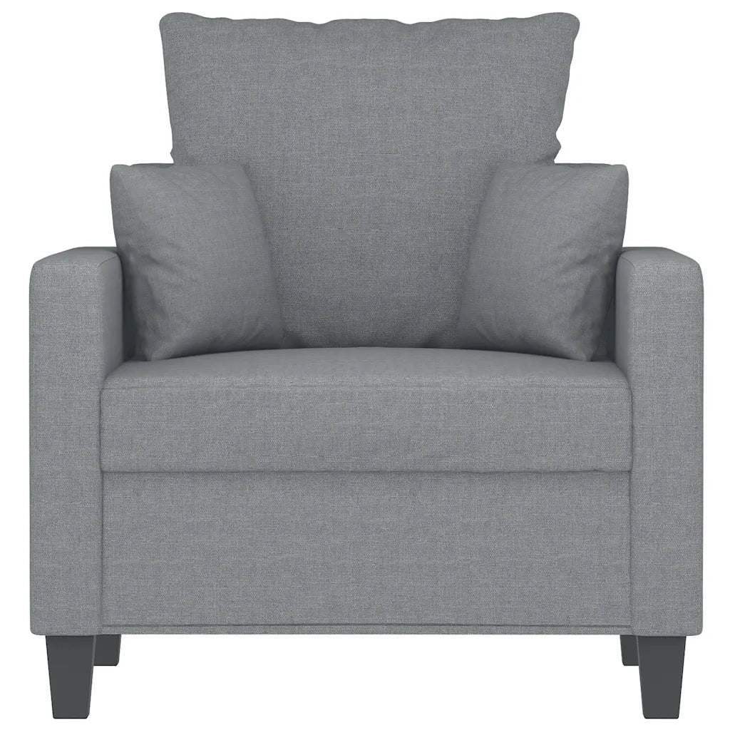 Poltrona Grigio Chiaro 60 cm in Tessuto