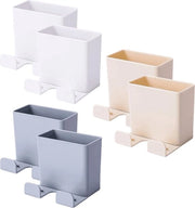 6 distanziali, contenitore di archiviazione, supporto a parete, distanziale, organizzatore, adesivo a secco per distanziale, per uso domestico, ufficio