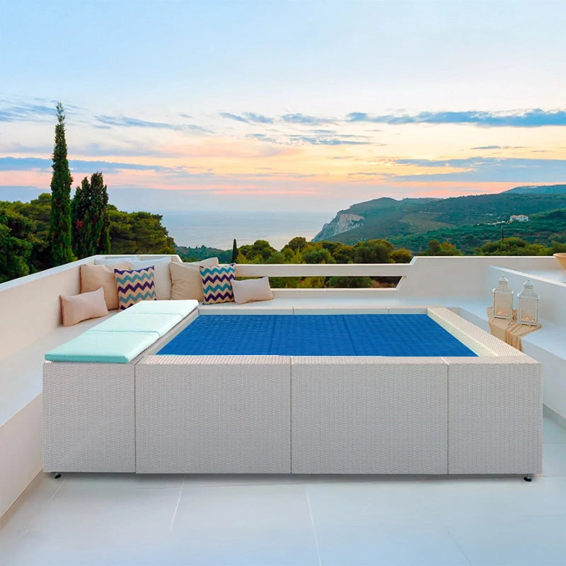 Copertura 3,40 X 1,80 M Isotermica Pieghevole A Mousse 500 Gr/m² Misure: 2.40 X 1.80 m