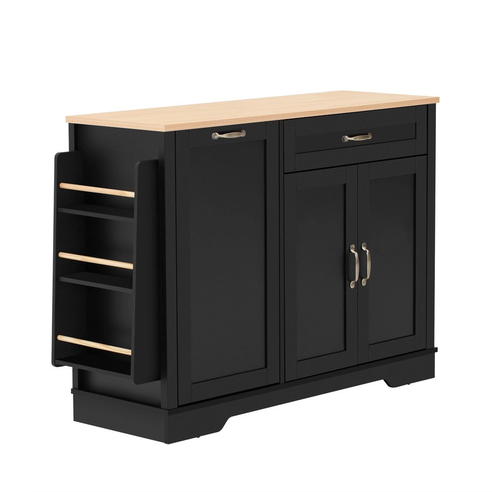 Credenza 3 Ante e Cassetto con Ripiani Estraibili ¨C MINIMAL ¨C Nero