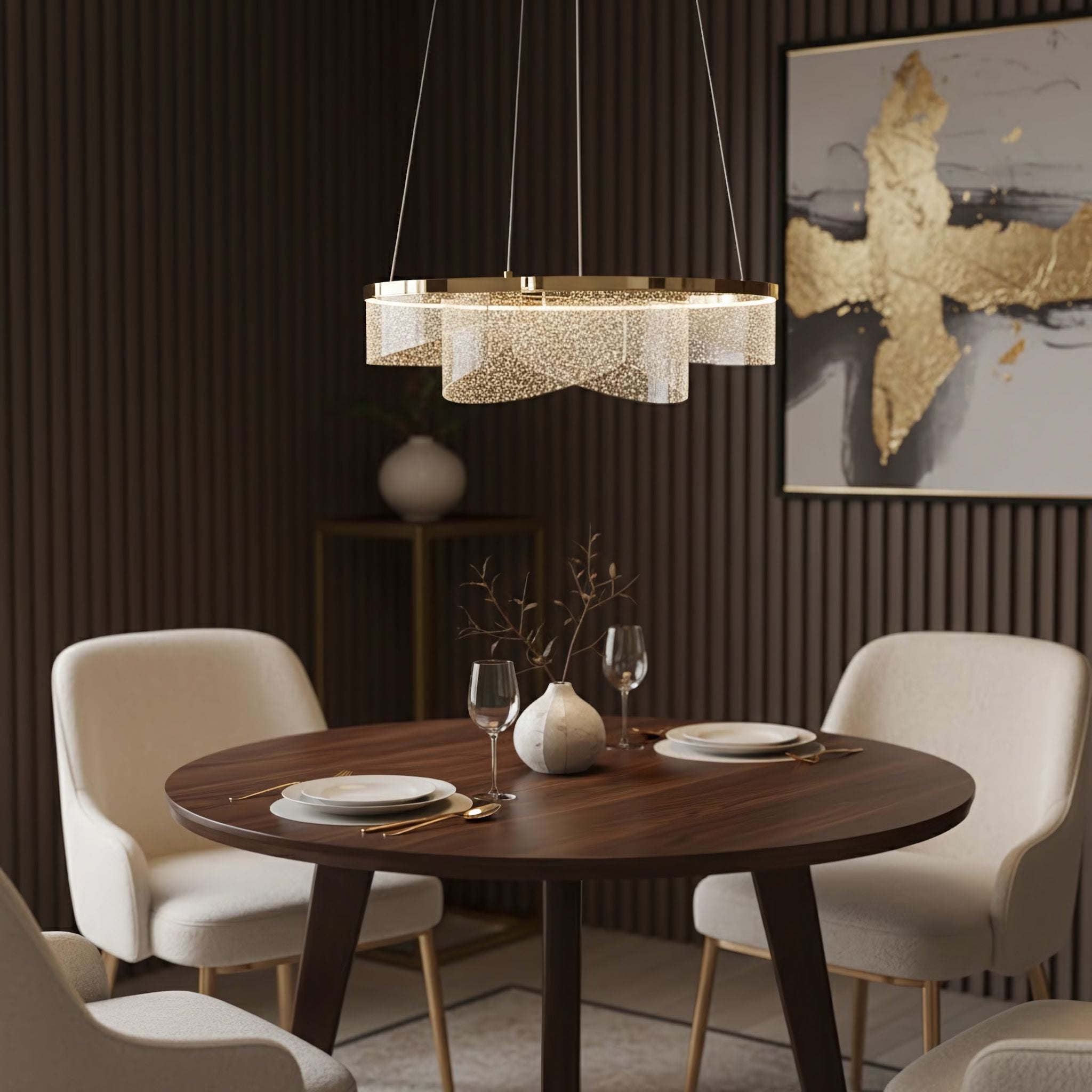 Lampada Da Soffitto Led G138-cp 50cm Gold