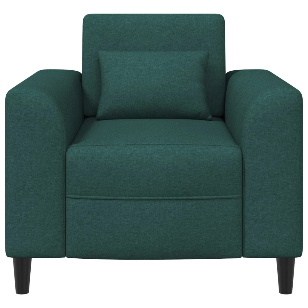 Divano Sedia-Poltrona Verde Scuro Tessuto 527095