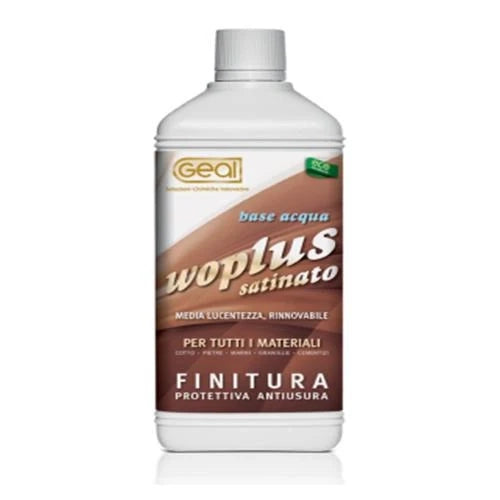 Finitura protettiva antiusura antimacchia pavimenti in cotto pietra marmo 5L Geal WOPLUS SATINATO