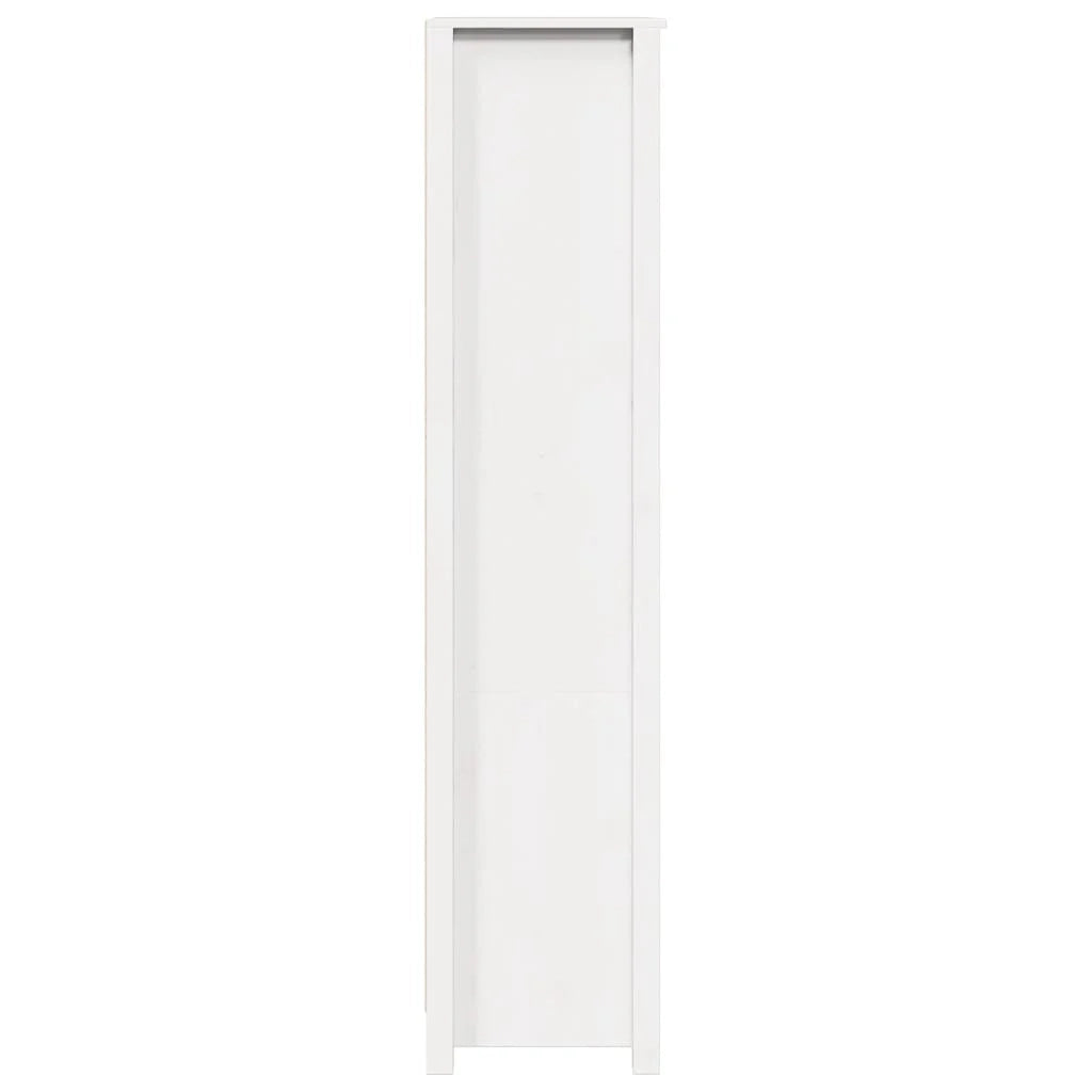 Buffet credenza cassettiera armadio mobile contenitore organizer cucina soggiorno salotto alto 80 x 35 x 154 cm legno massello di pino bianco 02_0032770
