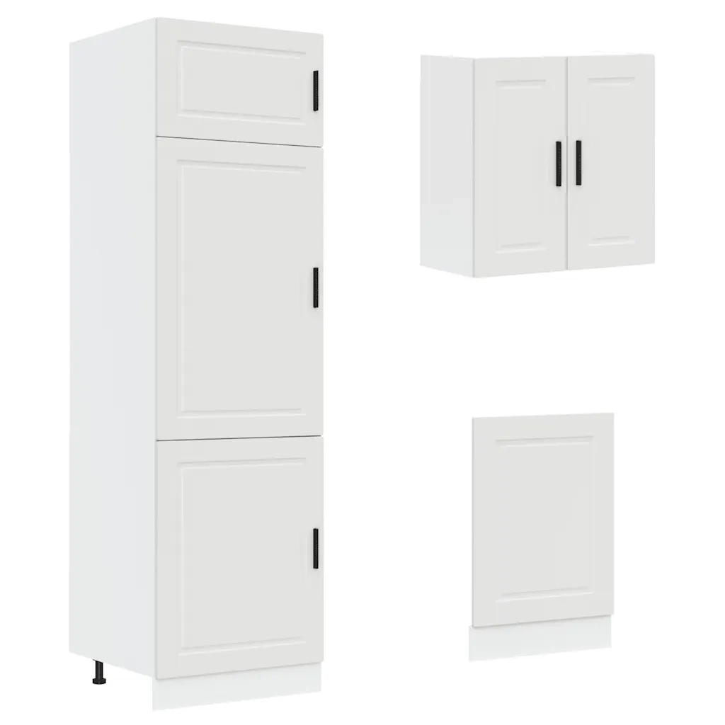 Set Mobili da Cucina 8 pz Kalmar Bianco Legno Multistrato