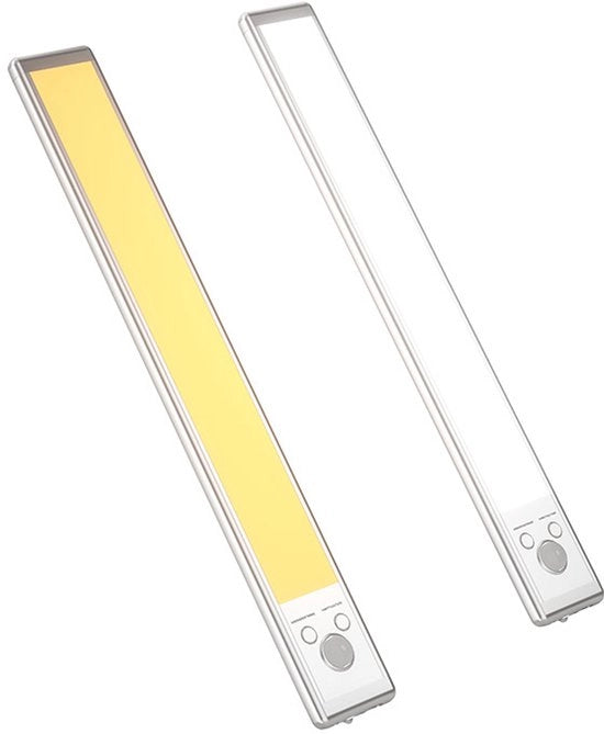 Due sensori di movimento da 24 cm - Lampada da tavolo da parete wireless - Caricabile via USB - Luce calda - per soggiorno, cucina e comodino