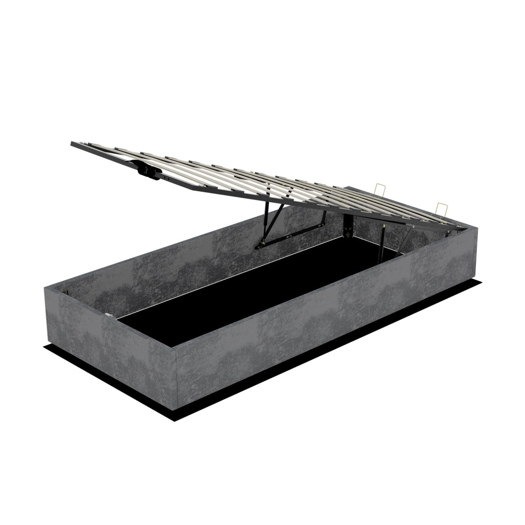 letto telaio grigio velluto olandese 90 x 200 cm