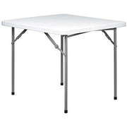 TAVOLO ADOLF 87X87XCM74CM PIEGHEVOLE IN RESINA BIA
