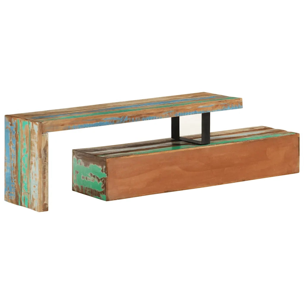 Mobile TV (118-200)x30x40 cm in Legno Massello di Recupero 351678