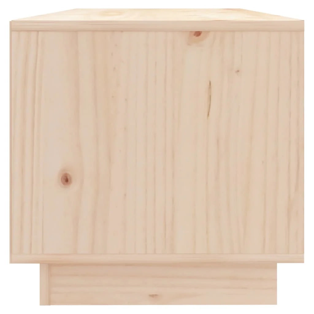 Mobile TV multimediale scaffale TV credenza mobile TV sala da pranzo soggiorno camera da letto 90 x 35 x 35 cm legno massello di pino marrone 02_0026346