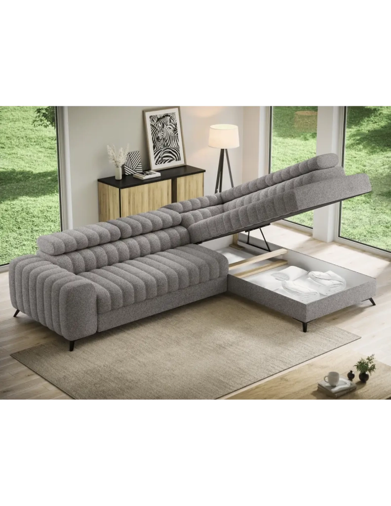 Divano ad angolo collezione KANEDOJO colore Grigio