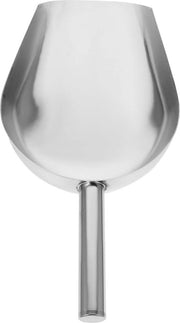 Spiedino in acciaio inossidabile da 406 cm - cucchiaio da zucchero a fondo rotondo - cucchiaio da dessert - cucchiaio per cubetti di ghiaccio - cucchiaio da farina per uso domestico - cucchiaio da bar per cucina
