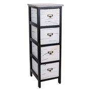 Cassettiera in legno nero 26x32x81h