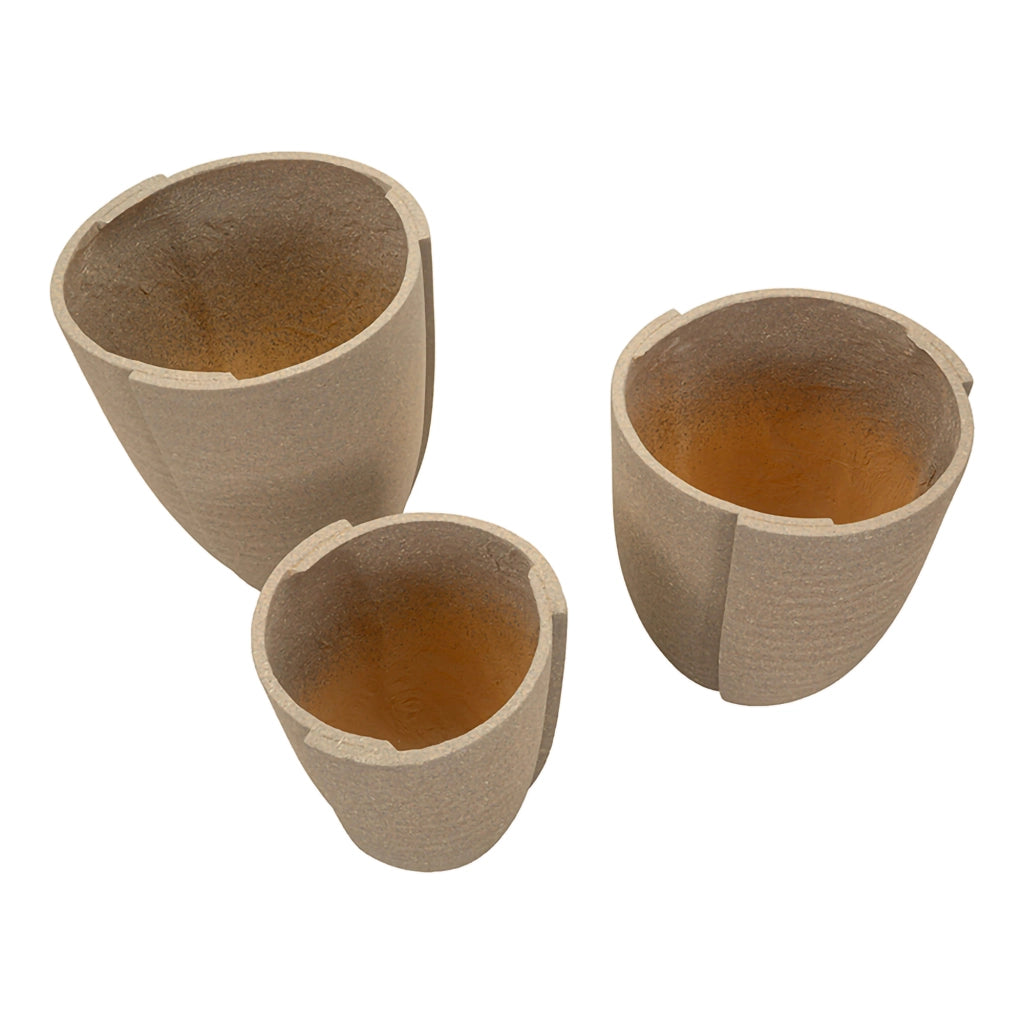 Gabava, Vaso set 3 Vasi, Marrone