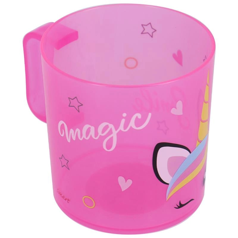 TAZZA ROSA UNICORNO IN PP 390ML