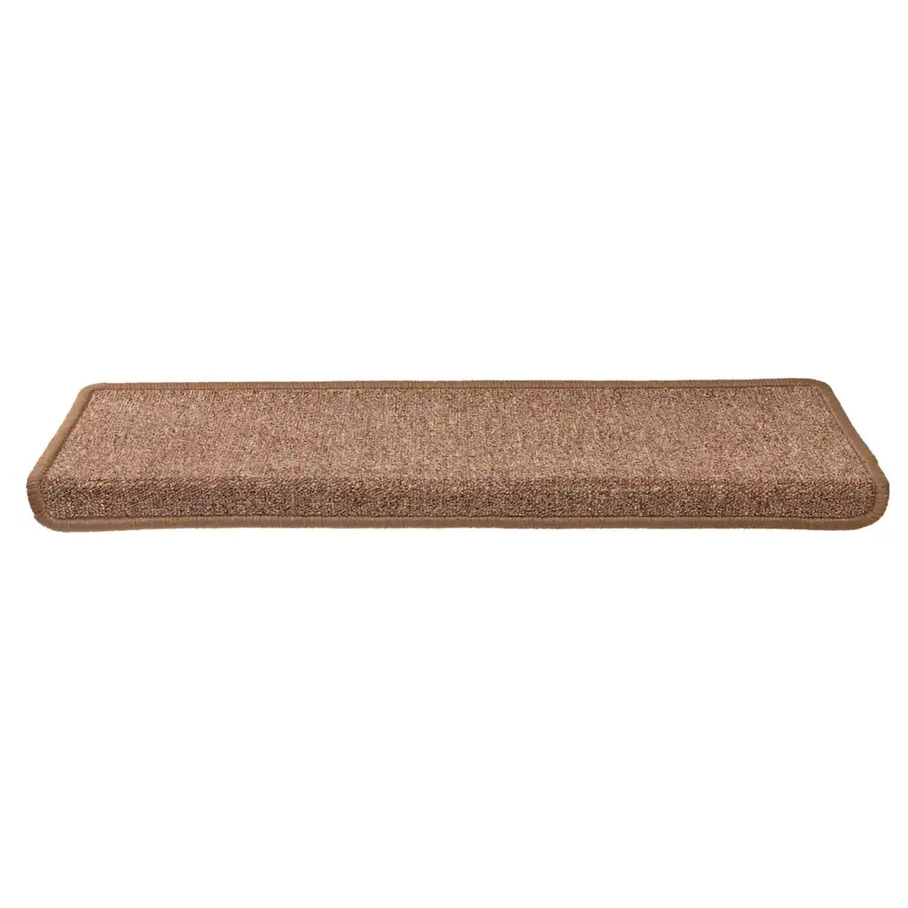 Tappetini per scale 30 pz 65x21x4 cm Marrone Bordo rettangolare