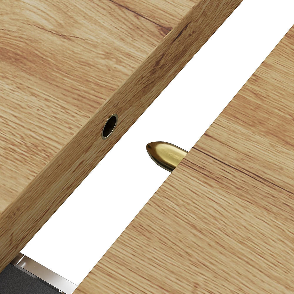 Tavolo allungabile - Xylo - 119-158,5¡Á80 cm - Colore legno - Piedi a forma di W