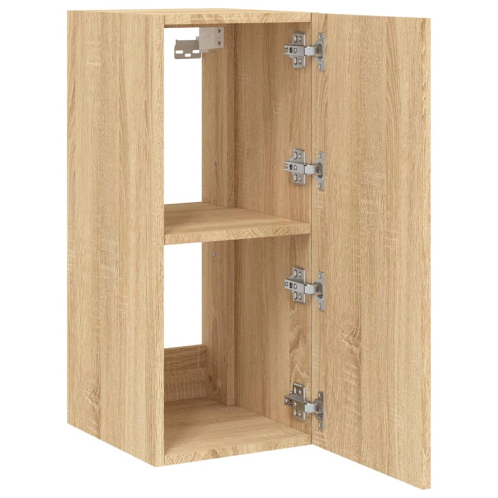 Mobile TV multimediale mensola TV credenza mobile TV sala da pranzo soggiorno parete attrezzata per camera da letto con luci LED rovere Sonoma 30,5 x 35 x 70 cm marrone 02_0028012