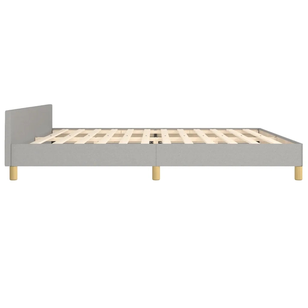 Giroletto senza Materasso Grigio Chiaro 200x200 cm Tessuto 3125405