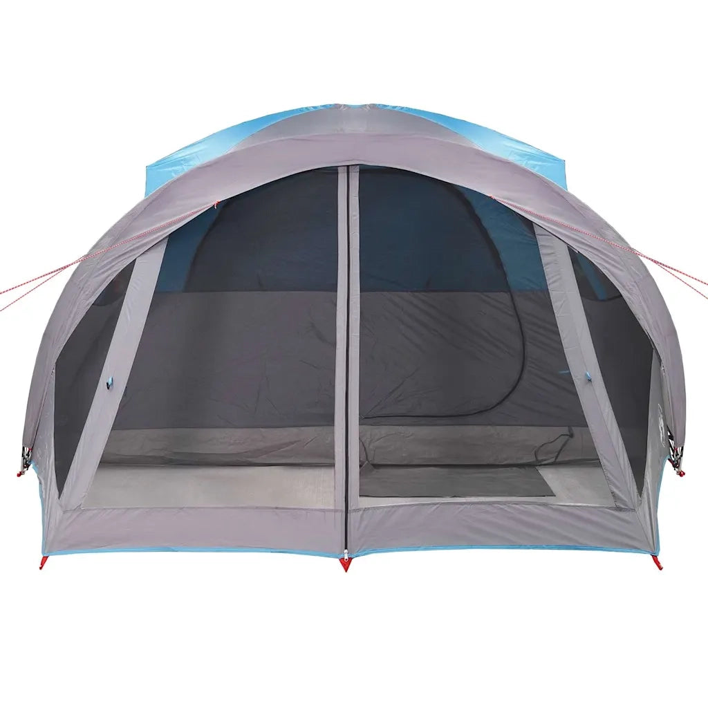 vidaXL Tenda Familiare a Tunnel per 6 Persone Blu Impermeabile