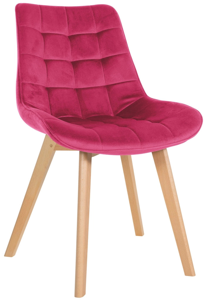 Sedia Brook Velvet rosso