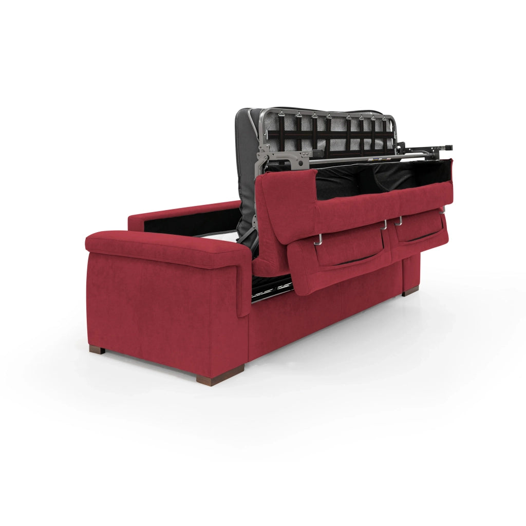 Giunone Divano letto mat. H18 240 cm (mat. 160x197 cm) rosso