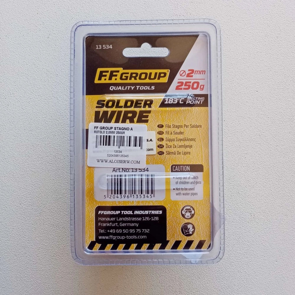 Ff group 2,0mm rocchetto da 250gr filo di stagno per saldare