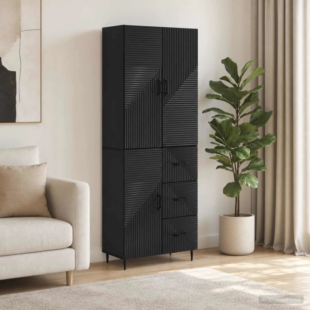 Set di armadi 2 pcs Nero 66 x 34,5 x 89,5 cm 3416656