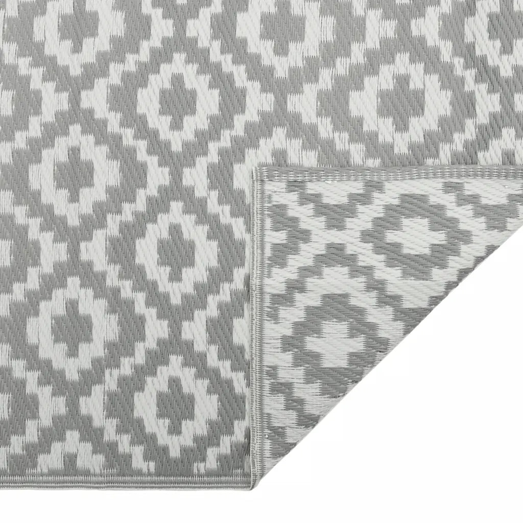Tappeto da Esterni ARAKIL Grigio 120x180 cm in PP 368552