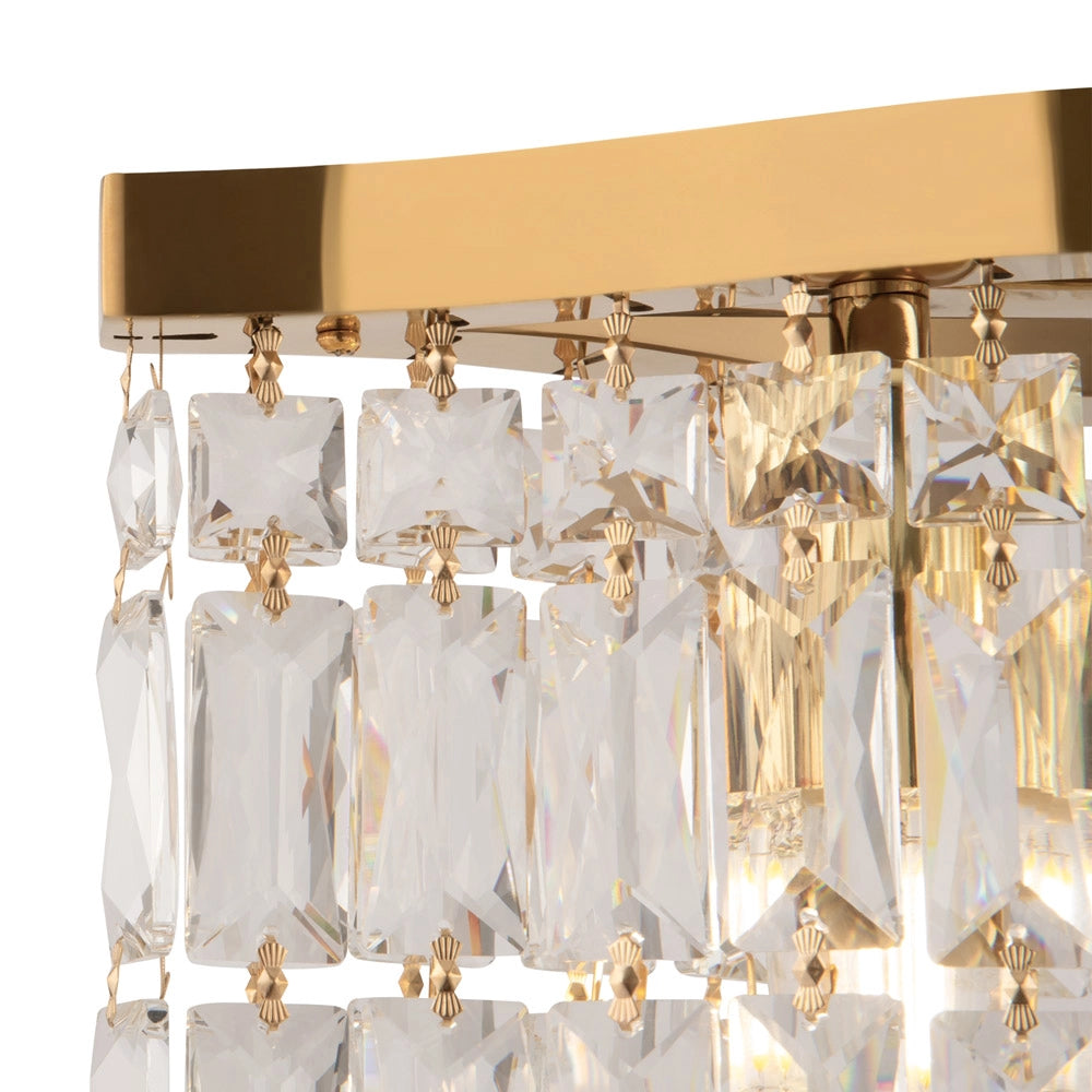 Maytoni Lampadario contemporaneo Dune 6 luci E14 oro metallo cristalli