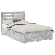 Letto matrimoniale | Letto per adulti | Struttura del letto con cassetto con testiera Legno multistrato