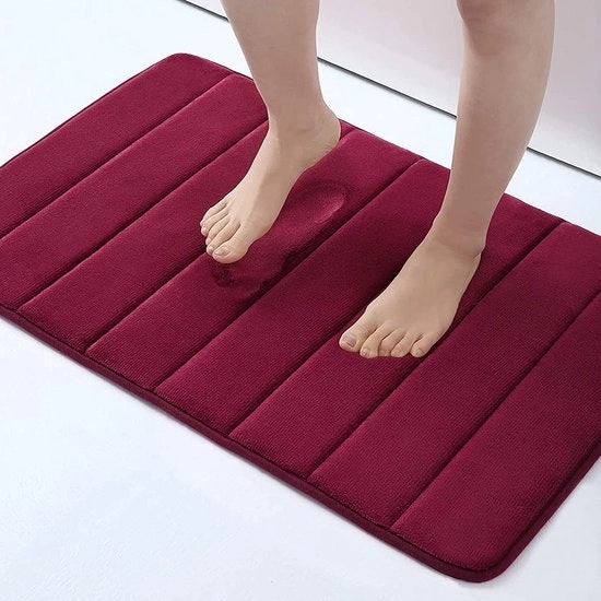 Tappeto di assorbimento a chenille alta densità 40x60 cm – rosso