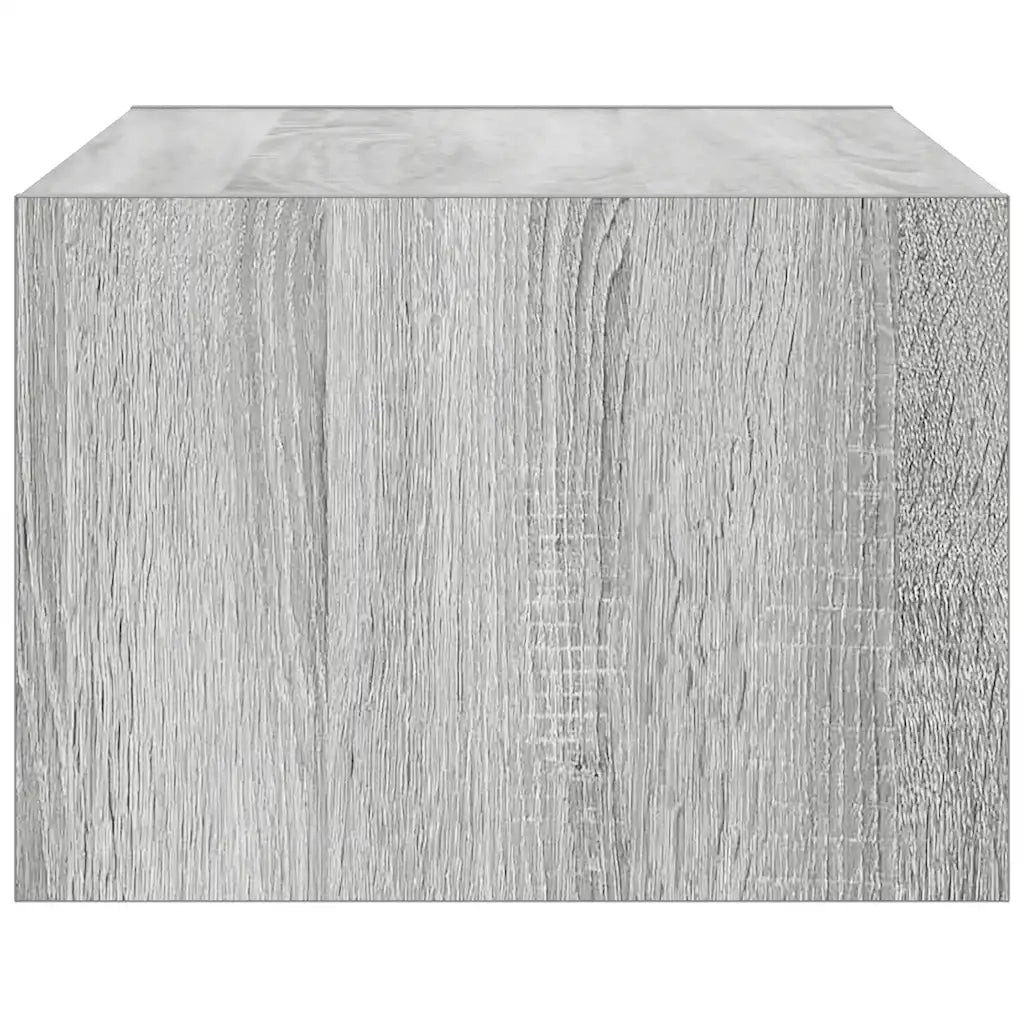 Mobile Porta TV con Luci LED Grigio Sonoma 75x35,5x25 cm 860234