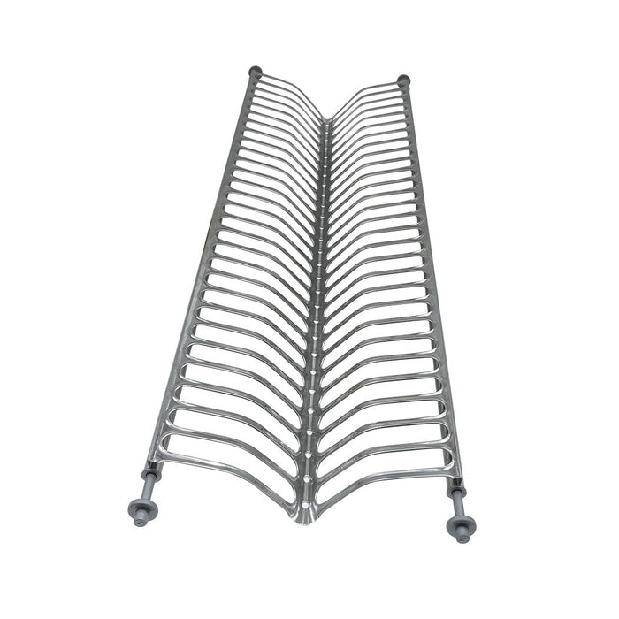 Mensola Scolapiatti da Incasso 86 cm in Acciaio Inox con Vaschetta e Attacco a Molle