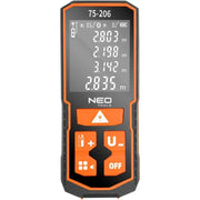 Topex 75-206 misuratore di dista tanza laser, fino a 100 m, ip54