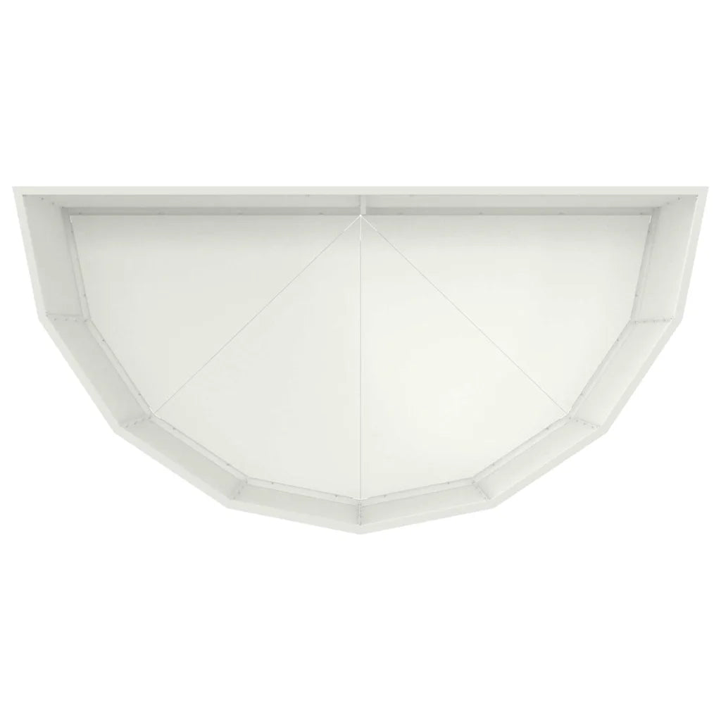Fioriera Bianco 120 x 60 x 50 cm Acciaio
