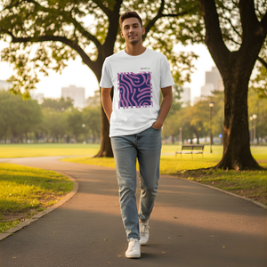 T-shirt cromika arte e colore in cotone naturale *** misura extralarge - xl, modello cromika waves, confezione 1