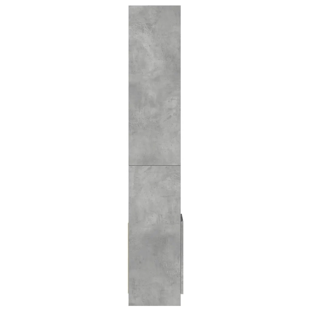 Credenza | Madia | Buffet da pranzo | Armadio da pranzo Grigio Cemento 92x33x180 cm in Legno Multistrato