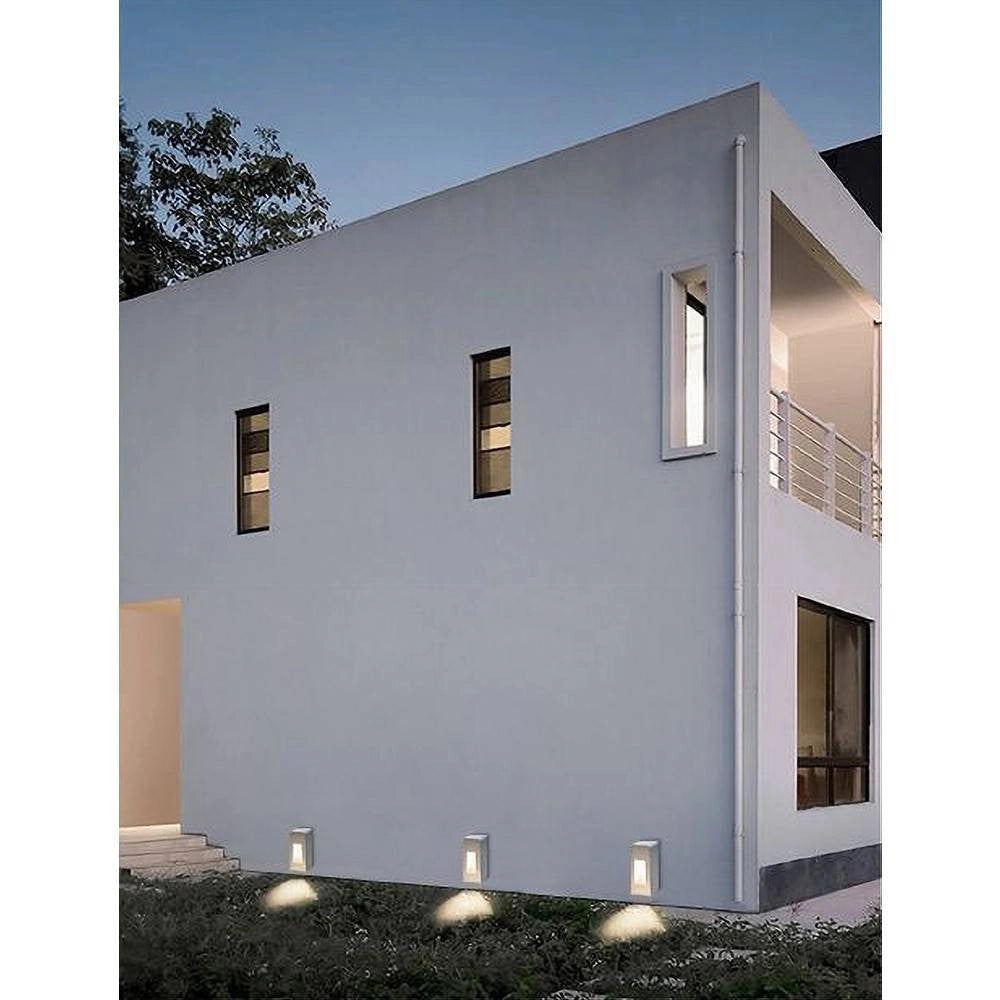 Trade Shop - Segnapasso Da Esterno Faretto 12 Watt Ip65 Bianco Luce 6500k 4000k 3000k Es62 -