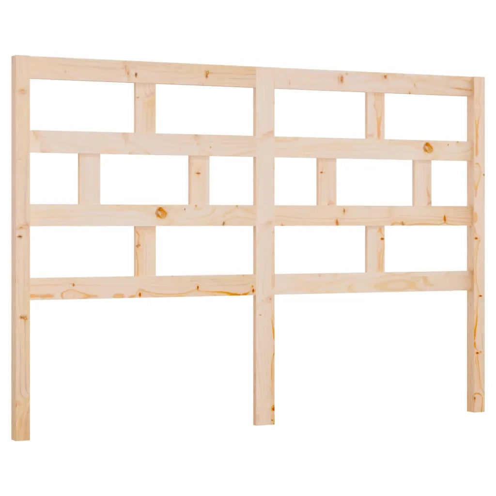 Testiera per Letto 141x4x100 cm in Legno Massello di Pino