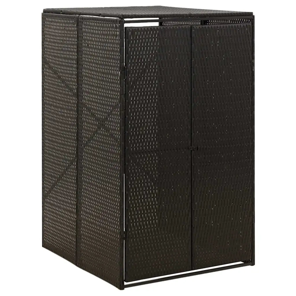 Copribidone Singolo Nero 70x80x117 cm in Polyrattan cod mxl 47421