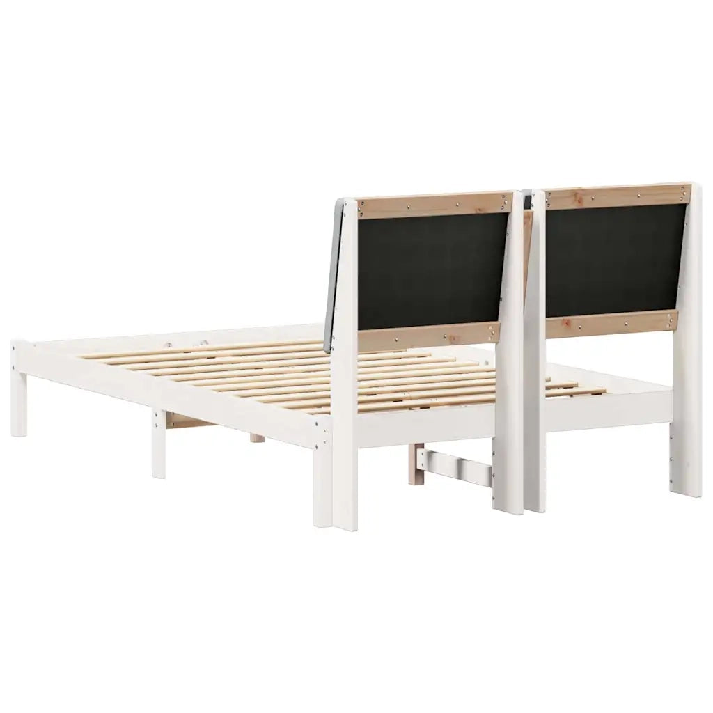 Struttura del Letto Bianco e grigio chiaro 135 x 190 cm