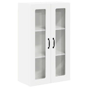 Mobiletto da cucina moderno da parete 60 x 31 x 100 cm con ripiani funzionali in legno ingegnerizzato bianco 02_0054512