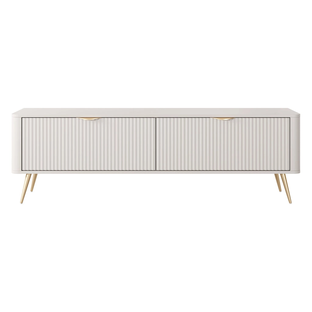 Kalase, Mobile Porta tv un Ripiano, 163x38x51h cm Bianco