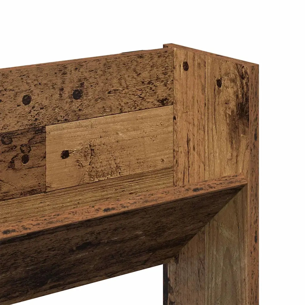 vidaXL Armadi per scarpe da muro 2 pcs Legno vecchio Legno multistrato