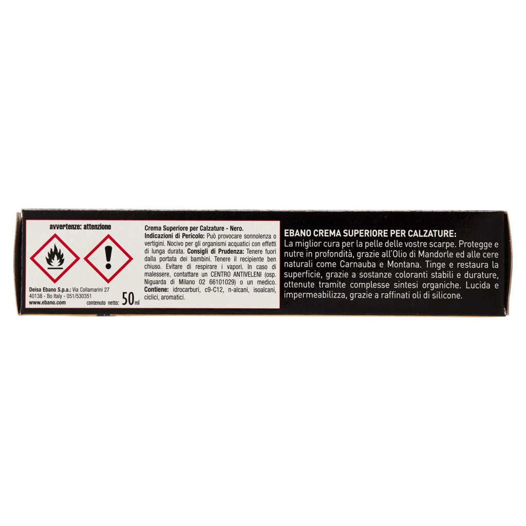 Crema Lucida Scarpe Ebano Superiore Colore Nero 6 Pezzi