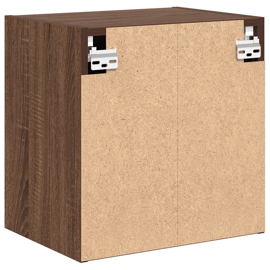 Pensili per Garage 2 pz Rovere Marrone in Legno Multistrato 860638