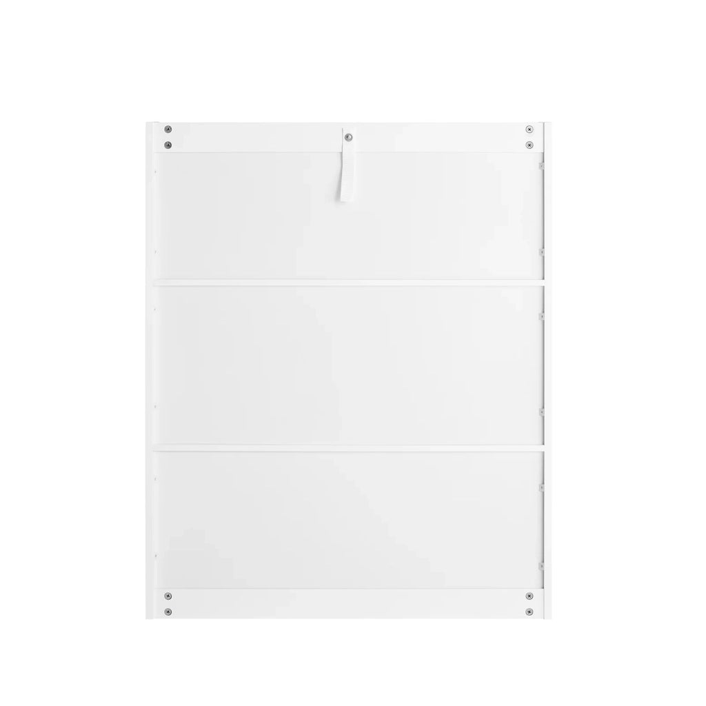 Libreria Per Bambini Scaffale Per Bambini Con Cassapanca Portagiochi Estraibile Mobili Cameretta Bianco 76x40x100cm KMB83-W