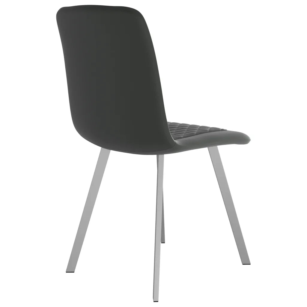 vidaXL Sedie da Pranzo 2 pz Grigie in Velluto